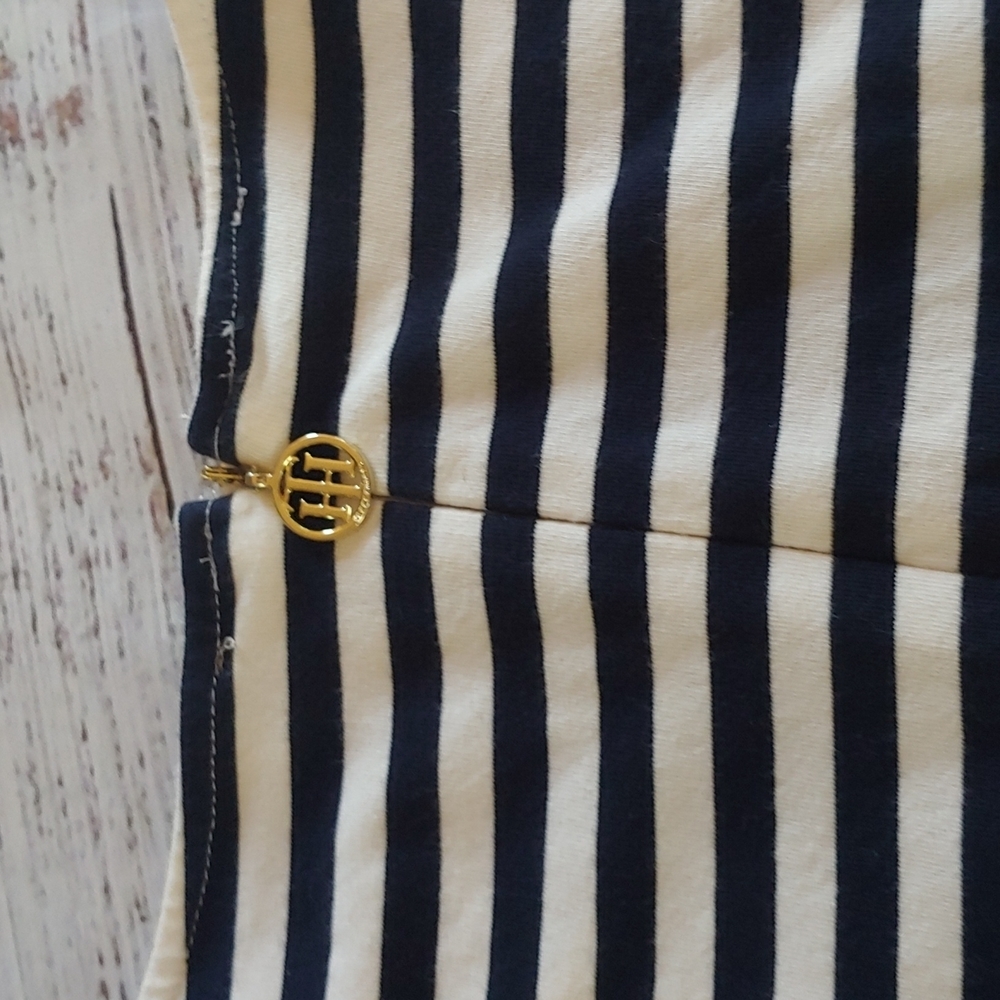 Tommy Hilfiger Striped Knit Dress w/ Eyelet Sleeve Detail - Picture 10 of 10